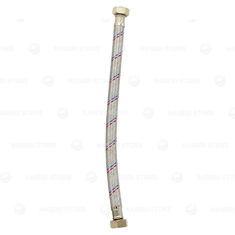 بررسی و خرید شیلنگ حصیری دوسر مهره 3/4 - فروشگاه ناصری