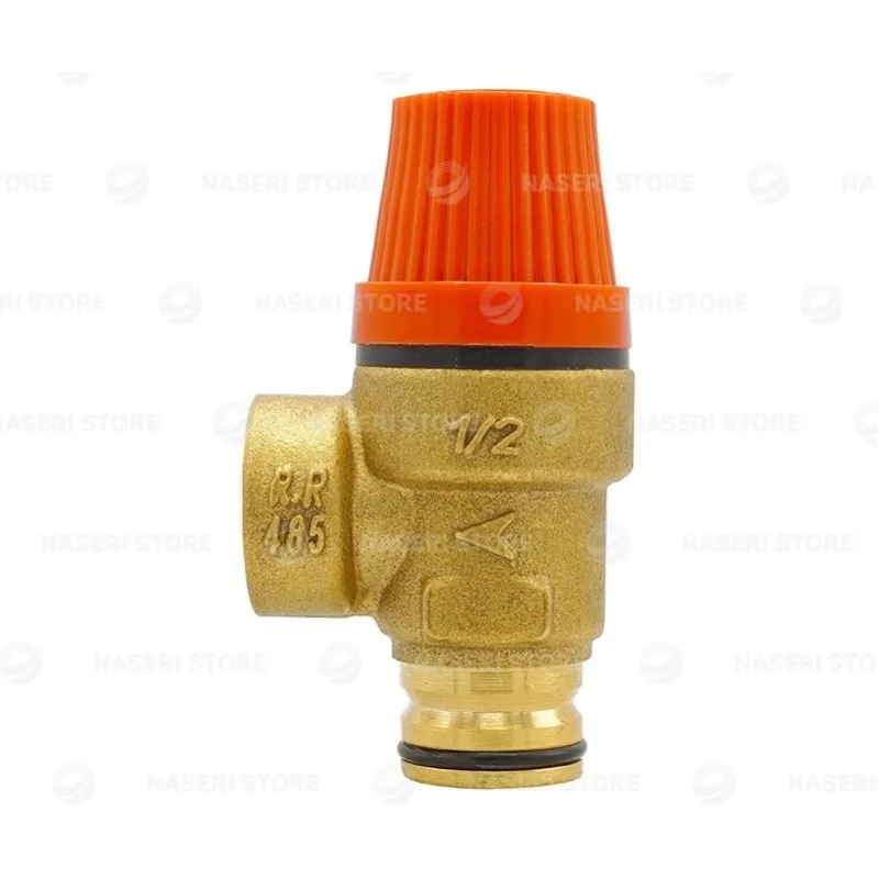 بررسی و خرید شیر اطمینان برنجی وی شکل رایا - فروشگاه ناصری