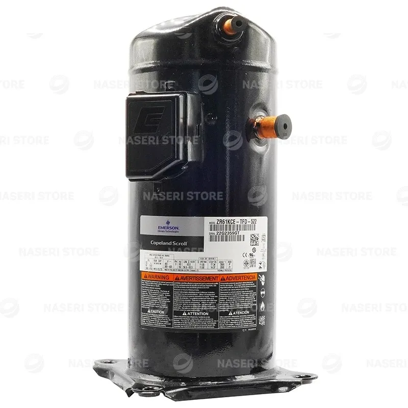 بررسی و خرید کمپرسور اسکرال ZR61 KCE TFD Copeland - فروشگاه ناصری