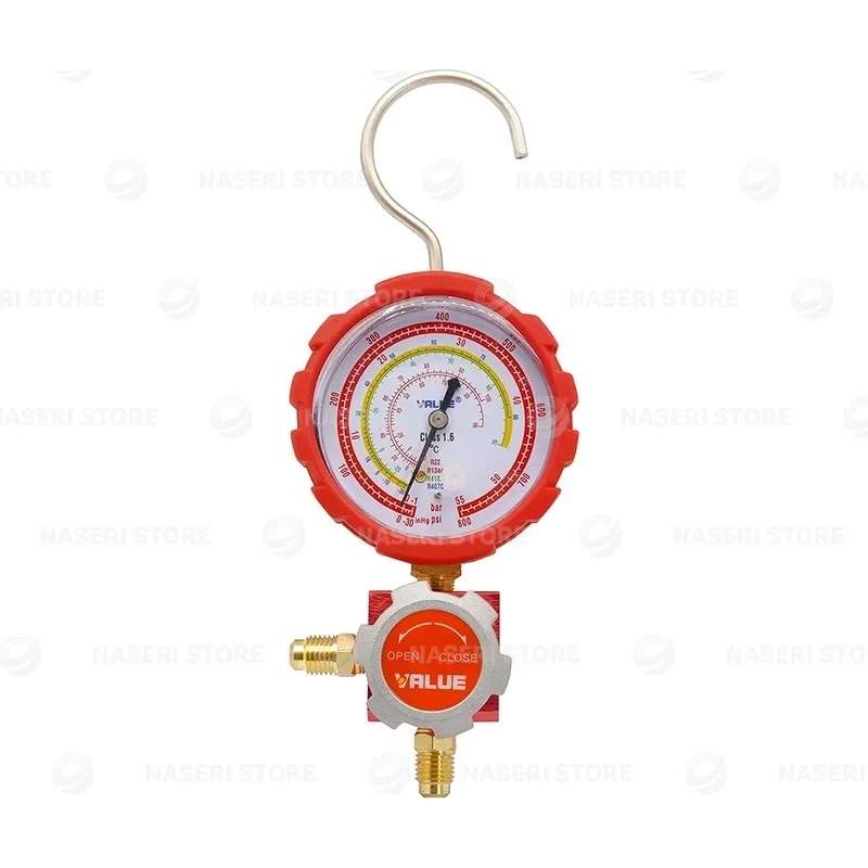 بررسی و خرید گیج تک والو قرمز - فروشگاه ناصری