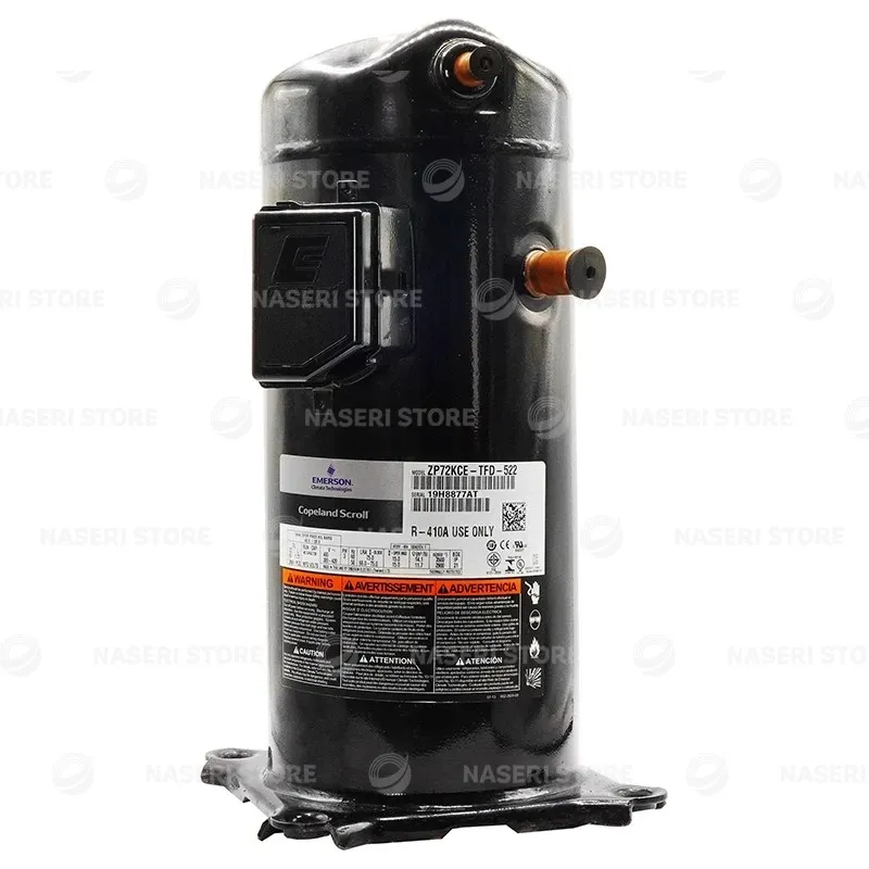 بررسی و خرید کمپرسور اسکرال ZP72 KCE TFD Copeland - فروشگاه ناصری