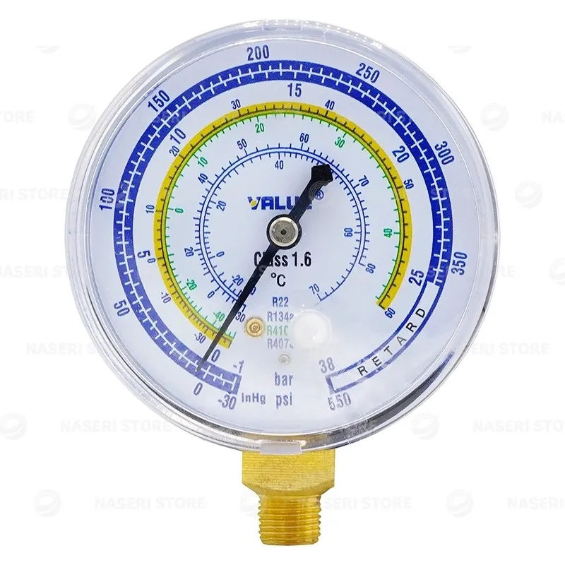 بررسی و خرید ساعت گیج آبی والو - فروشگاه ناصری