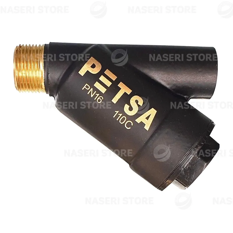 بررسی و خرید سختی گیر مدار گرمایش برنجی شیر دار پتسا - فروشگاه ناصری