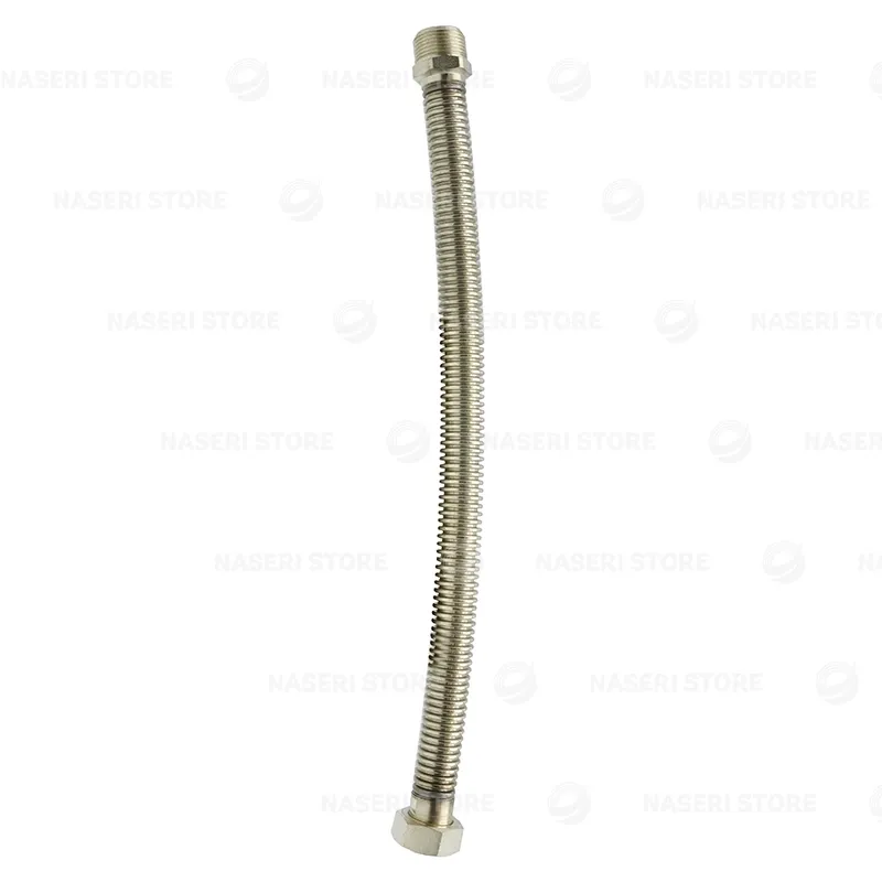 بررسی و خرید شیلنگ استیل بدون روکش 3/4 - فروشگاه ناصری